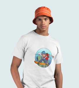 Funny character art - Printed Tees for men - super comfy - designed for fun and creative atmosphere around you - youth oriented design