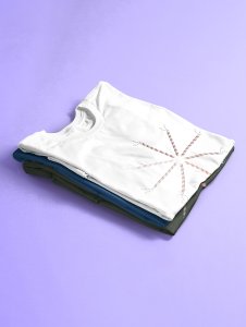 Navratri is loading printed unisex adults round neck cotton half-sleeve blue tshirt specially for Navratri festival/ Durga puja