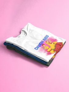 Dandiya rass printed unisex adults round neck cotton half-sleeve white tshirt specially for Navratri festival/ Durga puja