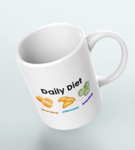 Diwali Sweet Lover's Daily Diet Coffee Mug - A Sweet Tooth's Delight
