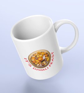 The Diwali Feast Coffee Mug - A Plate Full of Festive Delights