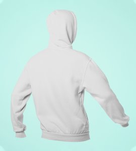 A child thinking printed diwali themed White Hoodie specially for diwali festival