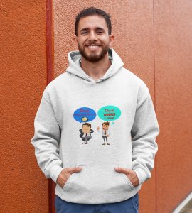 Diwali employee bonus printed diwali themed White Hoodie specially for diwali festival