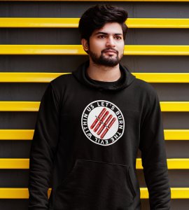 Let's burn the evil within printed diwali themed black Hoodie specially for diwali festival