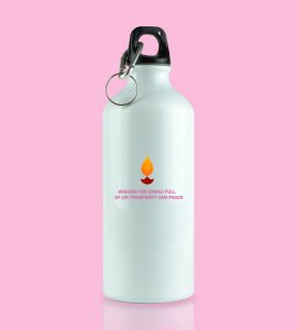 Diwali Wishes sipper bottle - Full of Joy, Prosperity, and Peace