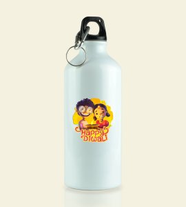 Sibling Love Diwali sipper bottle - Happy Diwali, Brother & Sister Bond