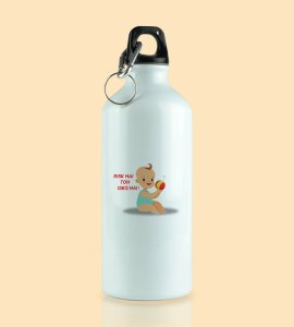 Diwali Funny Meme sipper bottle - Risk Hai To Ishq Hai