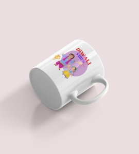 Diwali Vibes Coffee Mug - Cherishing Father-Daughter Moments