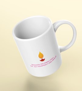 Diwali Wishes Coffee Mug - Full of Joy, Prosperity, and Peace