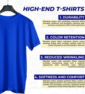 Soanpapdi mat lana printed diwali themed unisex round neck blended blue t-shirt specially for diwali festival