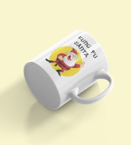 Kung Fu Santa Design On Coffe Mug Best Gift