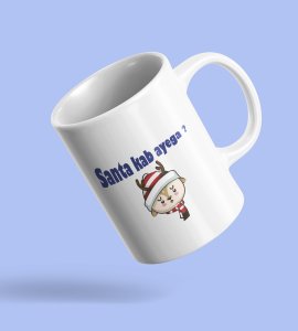 Raindeer Confused Where is Santa Christmas Theme Coffe Mug Best Gift for Christmas
