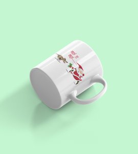 Funny Santa Coffe Mug Christmas Spirit North Pole Nomad Ceramic Coffee Mug - Christmas Adventure Awaits, Perfect Gift