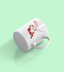 Marathi Santa Coffe Mug Print Sip, Smile, Jingle All the Way Best Gift for Boys, Girls, Office, and Colleagues