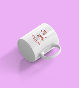 Merry Moments in Every Sip: Happy Santa and Christmas Leaves Dance on this Festive Coffee Mug! Best Gift for Boys Office Friends Girls Best Friend