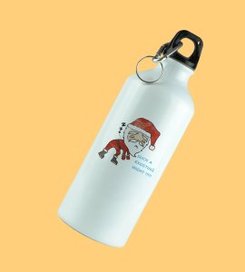 Tired Santa: Best Designer Sipper Bottle by (brand) Best Gift For Kids Boys Girls