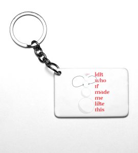 Angry Snowman : Motivational Designer Key Chain byUnique Gift For Secret Santa