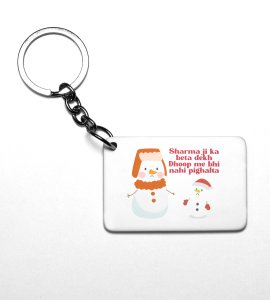 Sharmaji Santa: Funny Designed Key Chain byBest Gift For Secret Santa