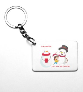 Snowman Talks : Unique Designer Key Chain byPerfect Gift For Christmas Boys Girls