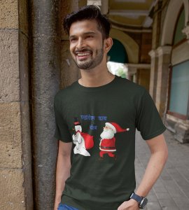 Don't You Run : Tranform Your Fashion with(Green) T-shirt Marathi Theme - BPA-Free, Perfect for Holiday Workout