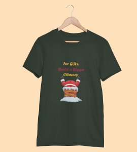 Big Chimney Bigger Gifts: Revamp your Joy with(Green) Cutest Santa T-shirt, Best Gift For Boys Girls