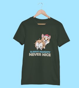 Notorious Corgi: Funny Doggie Printed T-shirts (Green) Best Gift For Boys Girls