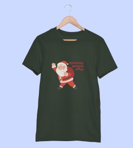 Employed Santa: Best Printed T-shirt (Green) Best Gift For Secret Santa