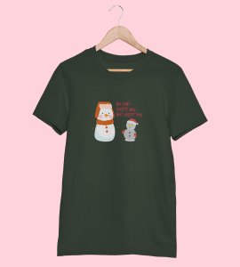 Society Against Santa : Funniest Printed T-shirt (Green) Best Gift For Secret Santa