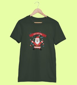 Free Gifts: Best Printed T-shirt (Green) Perfect Gift For Christmas Eve