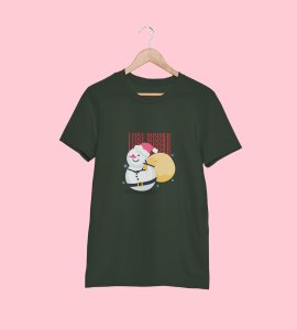 Summer Lover Snowman : Best Printed T-shirt (Green) Perfect Gift For Secret Santa For Boys Girls