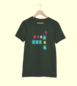 2023 Gone 2024 Came : Most Uniquely Printed T-shirt (Green) Best Gift For Boys Girls