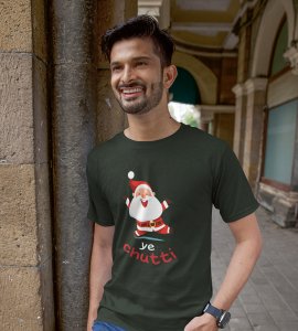 Santaa's Holiday : Best Printed T-shirt (Green) Unique Gift For Kids