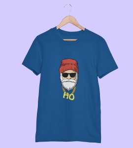Sigma Santa T-shirt: Best printed Gift For Secret Santa(Blue) Best Gift For Boys Girls