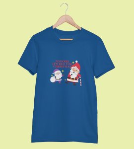 No Purple Its Red : Funniest Printed T-shirt Ever (Blue) Unique Gift For Secret Santa