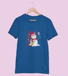 Xmas Party : Best Comic Printed T-shirt by (Blue) Perfect Gift For Kids