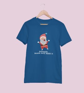 Reindeer Ranaway: Most Liked Printed T-shirt (Blue) Best Gift For Boys Girls