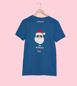 I Am Modern Santa : Cute Printed T-shirt (Blue)Best Gift For Boys Girls