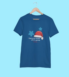 Who's Gonna Come?: Best Printed T-shirt (Blue) Best Gift For Boys Girls