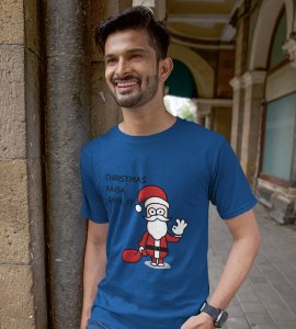 How Was Your Christmas: Cute Printed T-shirt (Blue) Best Gift For Kids Boys Girls