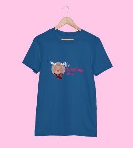 Its Christmas Time : Unique Printed T-shirt (Blue) Best Gift For Boys Girls