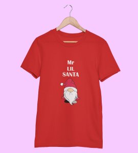 Gentleman Santa T-shirt: Best Gift For Secret Santa(Red) Perfect Gift For Boys Girls