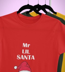 Gentleman Santa T-shirt: Best Gift For Secret Santa(Red) Perfect Gift For Boys Girls