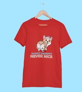 Notorious Corgi: Funny Doggie Printed T-shirts (Red) Best Gift For Boys Girls