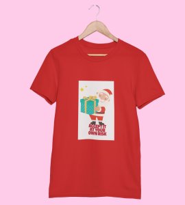 Gift Man Santa: Perfectly Printed T-shirt (Red) Best Gift For Boys Girls