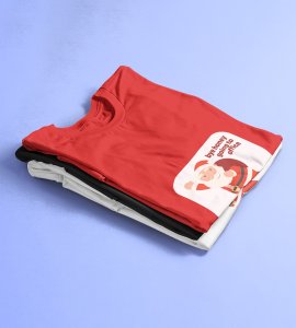 Employed Santa: Best Printed T-shirt (Red) Best Gift For Secret Santa