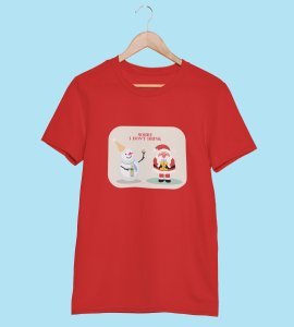 Sober Santa: Funniest Printed T-shirt (Red) Best Gift For Boys Girls