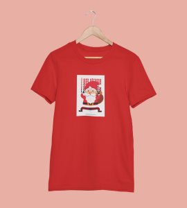 Strongest Santa: Unique Printed T-shirt (Red) Best Gift For Christmas Eve