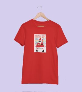 Party Animal Santa : Most Unique Printed T-shirt (Red) Best Gift For Boys Girls