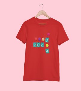 2023 Gone 2024 Came : Most Uniquely Printed T-shirt (Red) Best Gift For Boys Girls