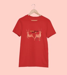 Where Did Santa Go?: Best Printed T-shirt (Red) Best Gift For Boys Girls